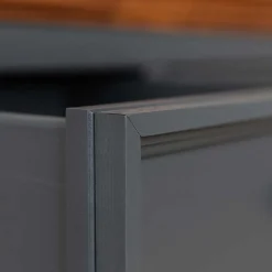 112x88x45 cm Landhaus Kommode in Grau & Eiche - Witenga