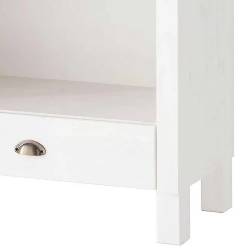 75x205x40 cm Landhausregal in Weiß - Canarius