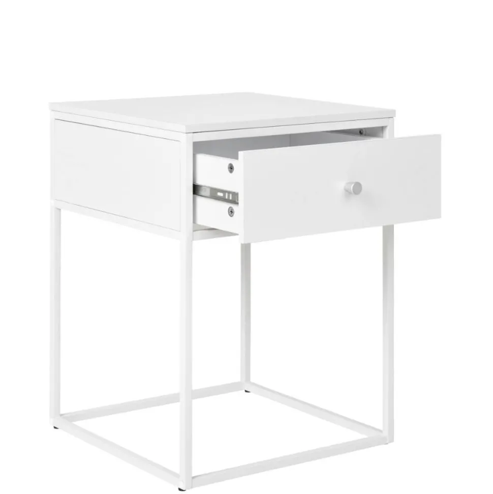 40x55x40 cm Nachttisch in Weiß - Vignola