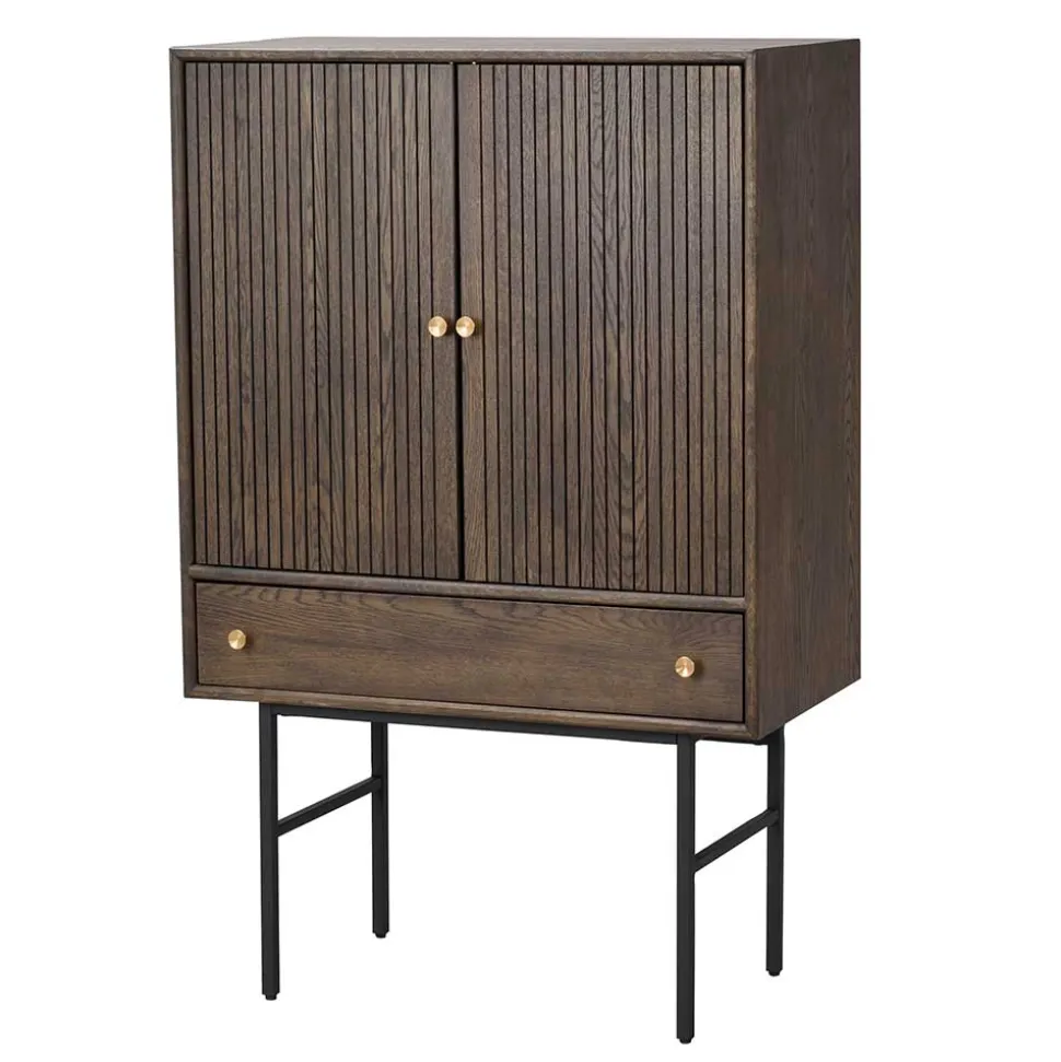 79x125x42 cm Retro Schrank mit Bodenfreiheit - Cuzliav