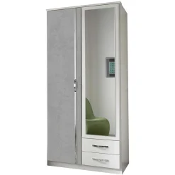 91x199x58 cm Schlafzimmerschrank in Weiß - Hotti