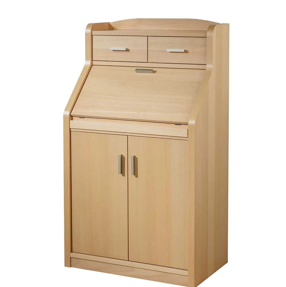 67x120x44 cm Schranksekretär in Buche Natur - Tablona