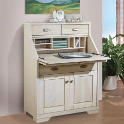 87x117x44 cm Sekretär aus Eiche White Washed - Larioja