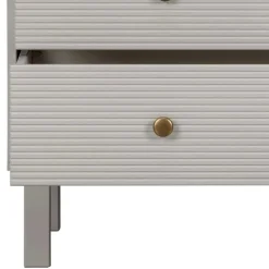 94x91x52 cm Skandi Kommode in Grau - Huvina