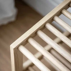 80x40x37 cm Skandi Schuhregal mit zwei Ablagen - Pluta