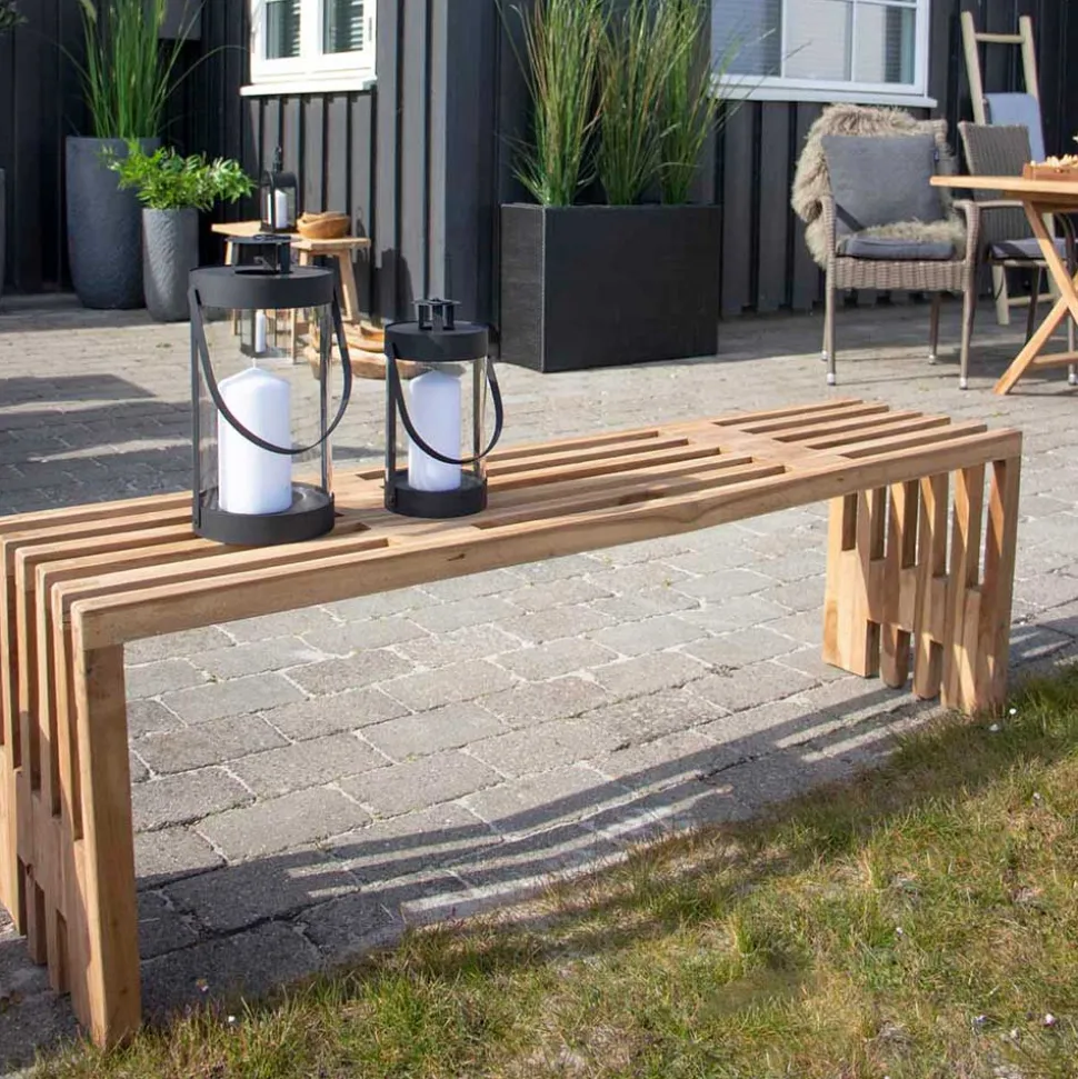 140x45x35 cm Teakholz Bank geölt - Fire