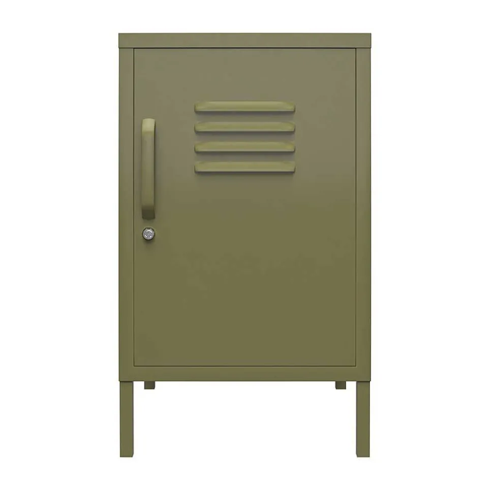 38x69x40 cm 1-türige Kommode in Oliv Grün - Austral
