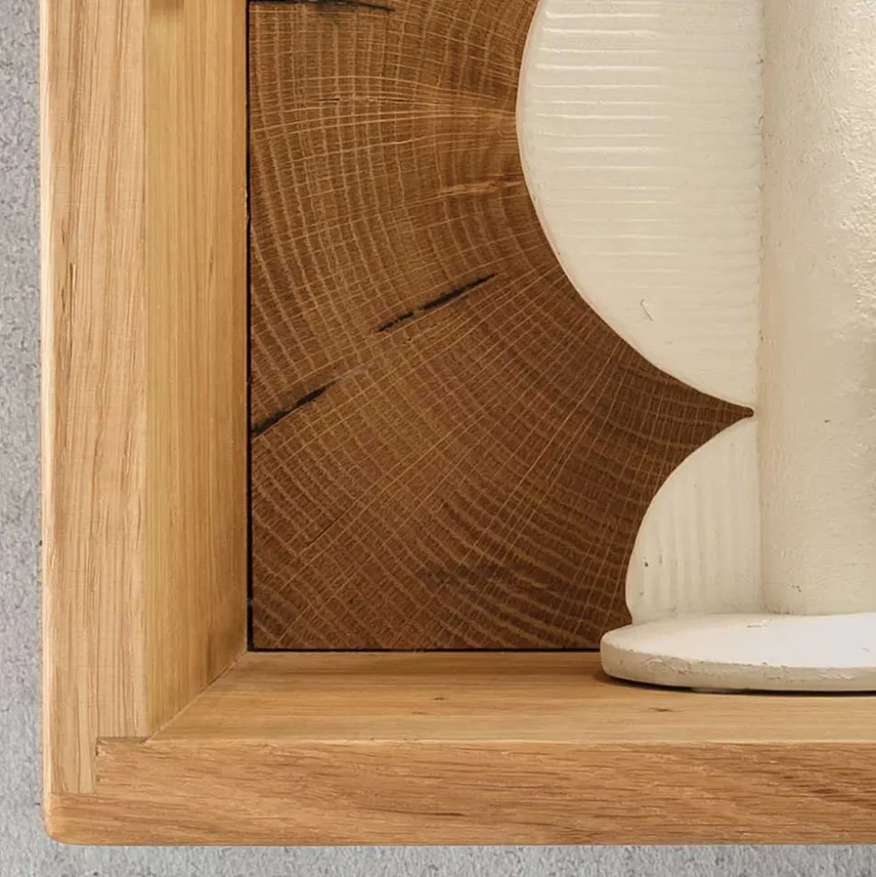 34x34x20 cm Wandvitrine in Wildeiche - Acapella
