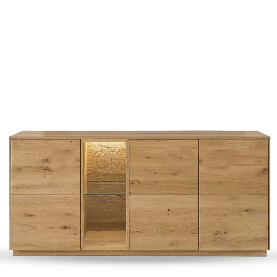 170x80x44 cm Wildeiche Sideboard geölt - Obinson