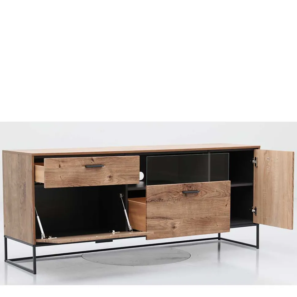 175x75x48 cm Wohnzimmer Sideboard in Holzoptik - Xindus