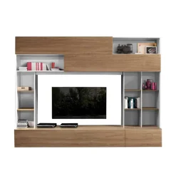 277x209x40 cm Wohnzimmerwand zweifarbig - Ceroc