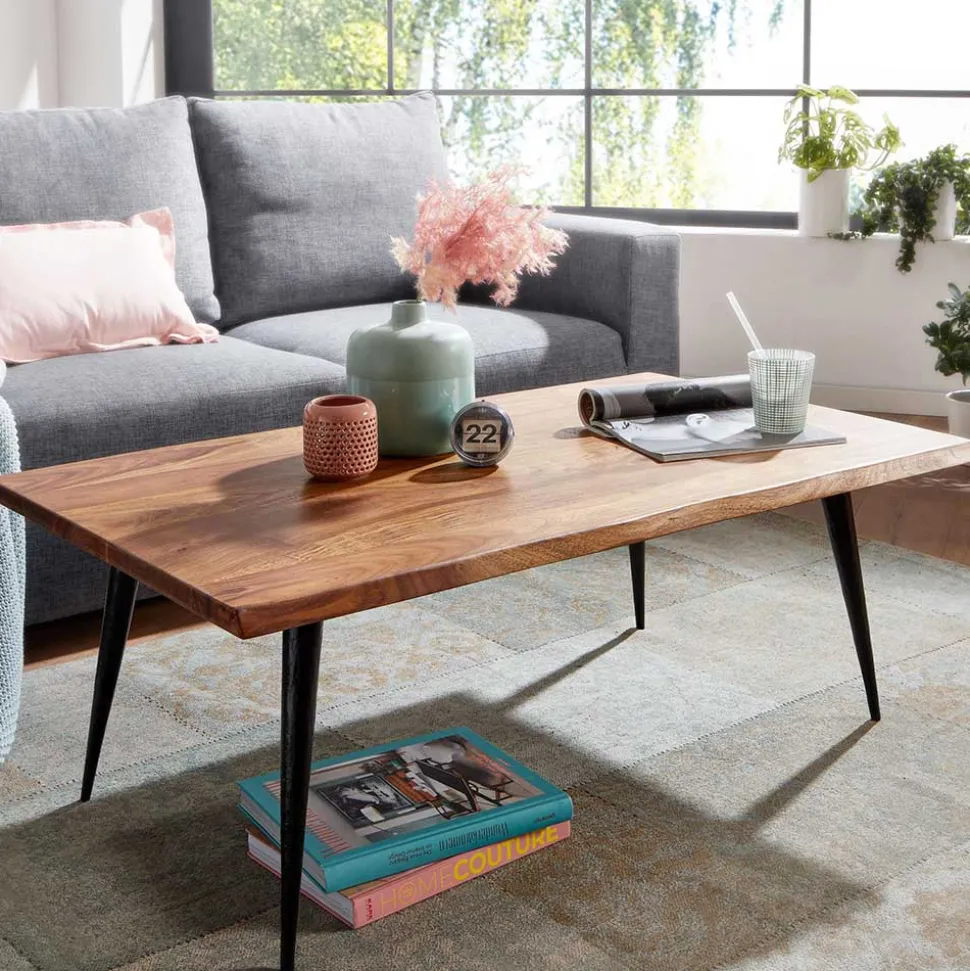 110x40x60 Couchtisch aus Sheesham Massivholz - Placer