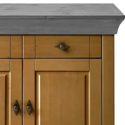 108x85x45 Country Kommode in Kiefer Lauge & Grau - Eshelas