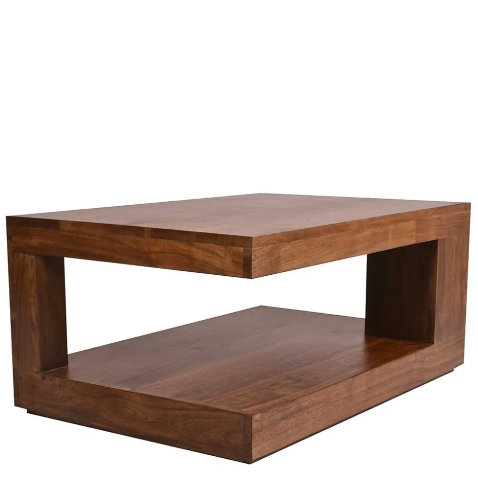 90x40x60 Design Couchtisch aus massivem Holz - Macherie