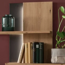 95x118x25 Design Hängeregal in Eiche Optik - Nikdus