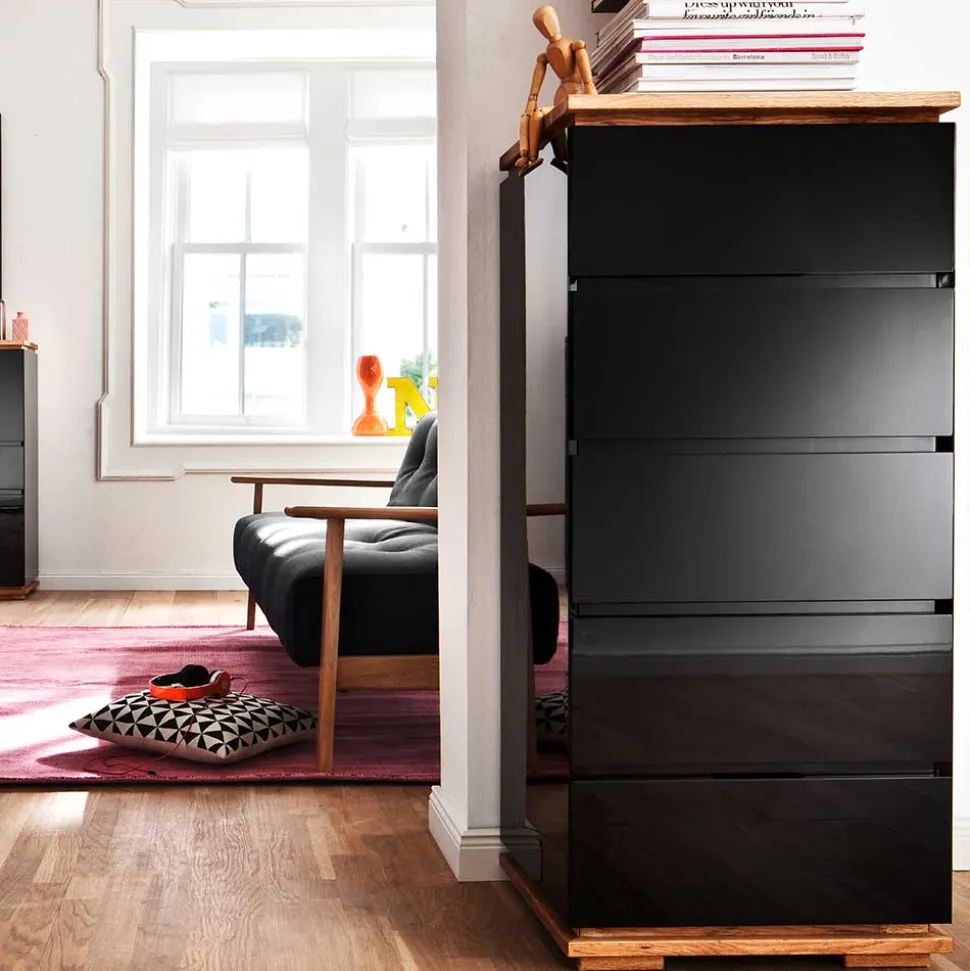 51x115x40 Design Hochkommode in Hochglanz - Ercurs