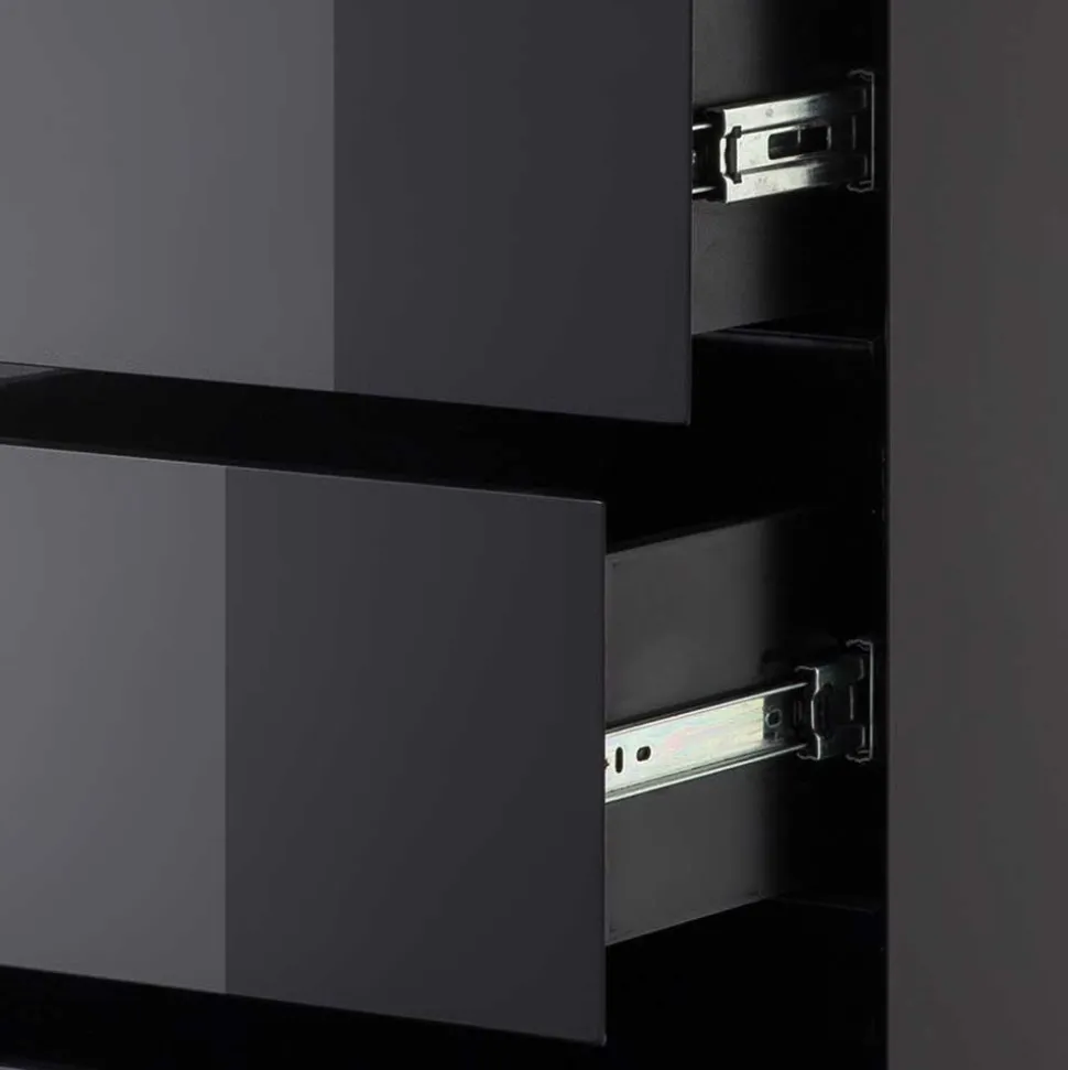 51x115x40 Design Hochkommode in Hochglanz - Ercurs