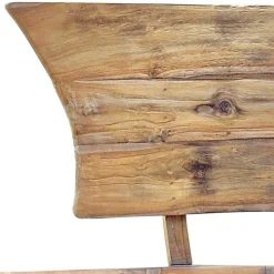 145x99x65 Design Holzbank in Boot Optik - Teako