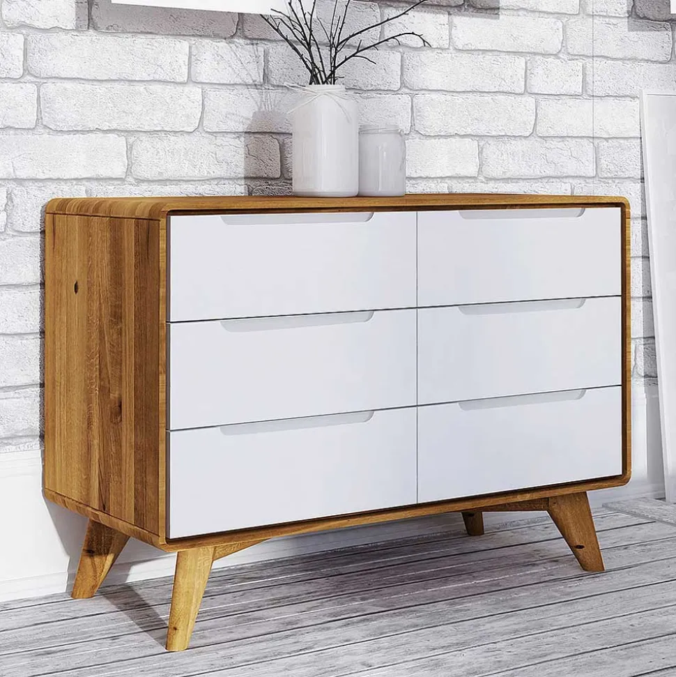 90x63x40 Design Kommode mit sechs Schubladen - Diesta