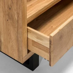 90x160x45 Design Regal aus Asteiche - Ventida