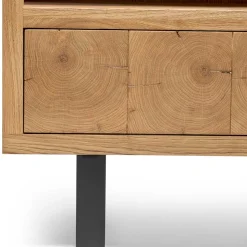 90x160x45 Design Regal aus Asteiche - Ventida