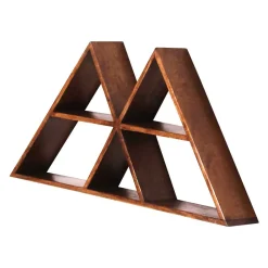 70x35x10 Design Wandregal Dreiecke - Rundo