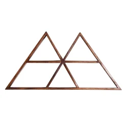 70x35x10 Design Wandregal Dreiecke - Rundo