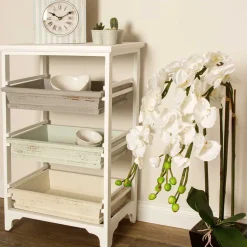 54x86x32 Designer Regal aus Kiefer im Shabby Chic - Caprera