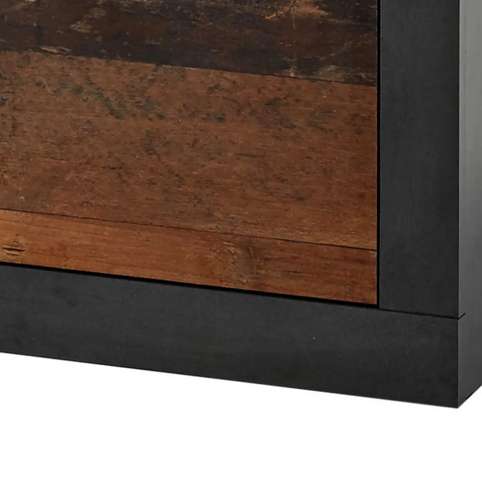 80x44x42 Dielenbank mit Klappe & Sockelgestell - Timuras