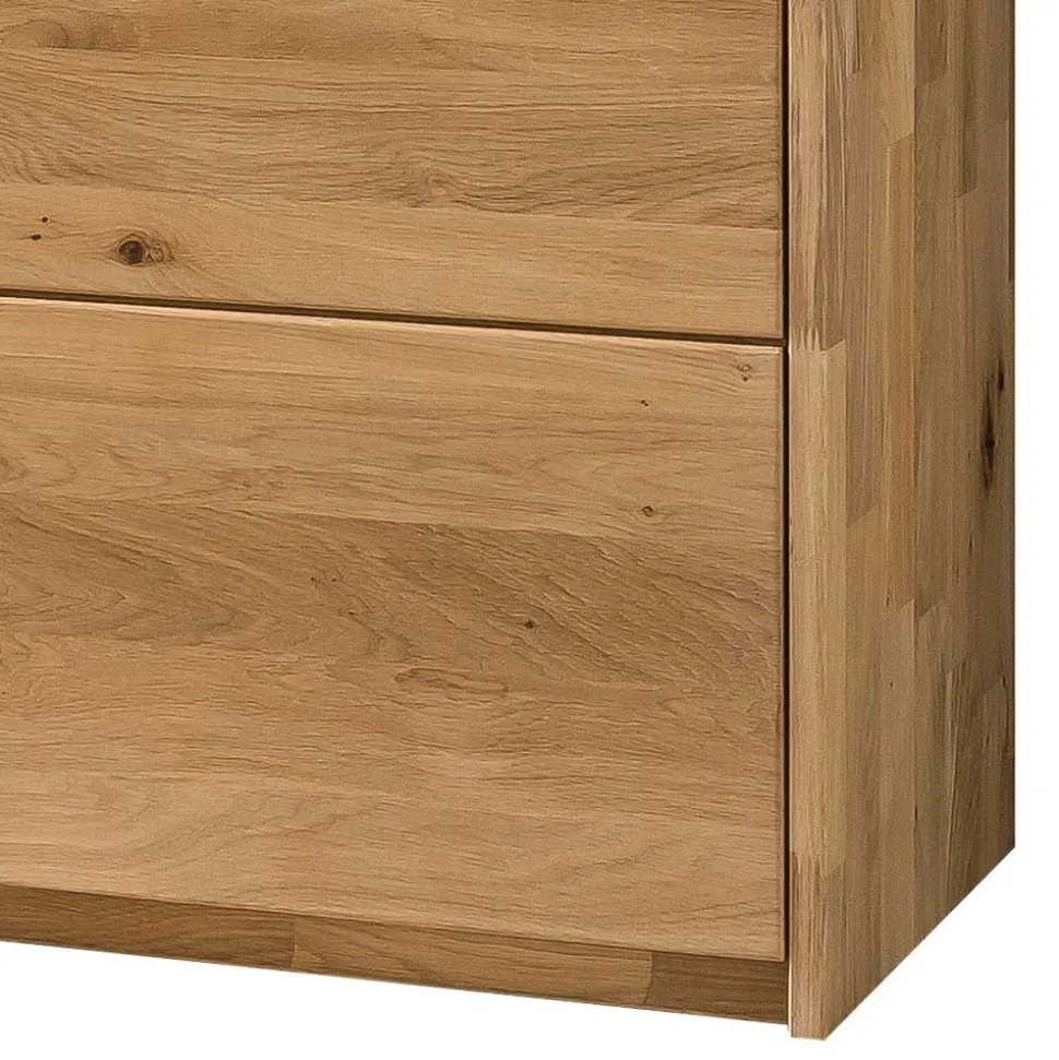 103x89x43 Dielenkommode in Eiche Bianco & Grau - Vervesdo