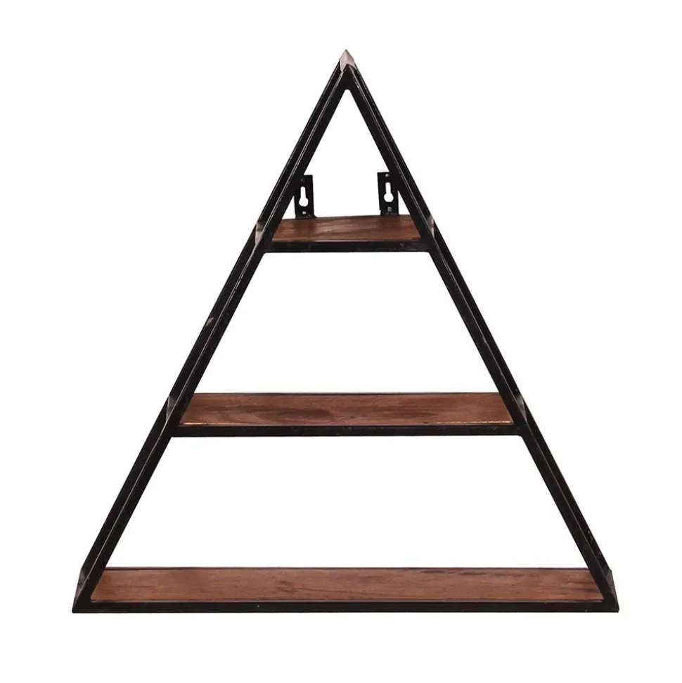 50x50x13 Dreieck Wandregal mit drei Böden - Mendoza