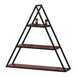 50x50x13 Dreieck Wandregal mit drei Böden - Mendoza