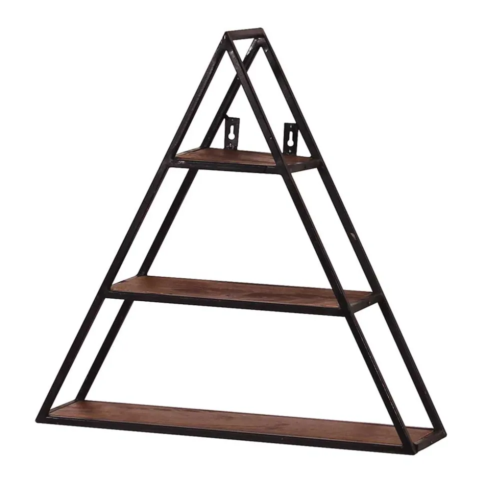50x50x13 Dreieck Wandregal mit drei Böden - Mendoza