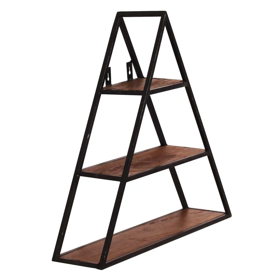 50x50x13 Dreieck Wandregal mit drei Böden - Mendoza