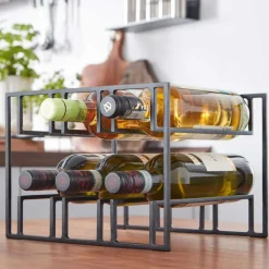 29x21x25 Eisen Weinregal mit sechs Flaschen - Renema