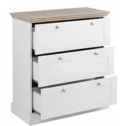 75x80x35 Flur Kommode mit drei Schubladen - Ridron