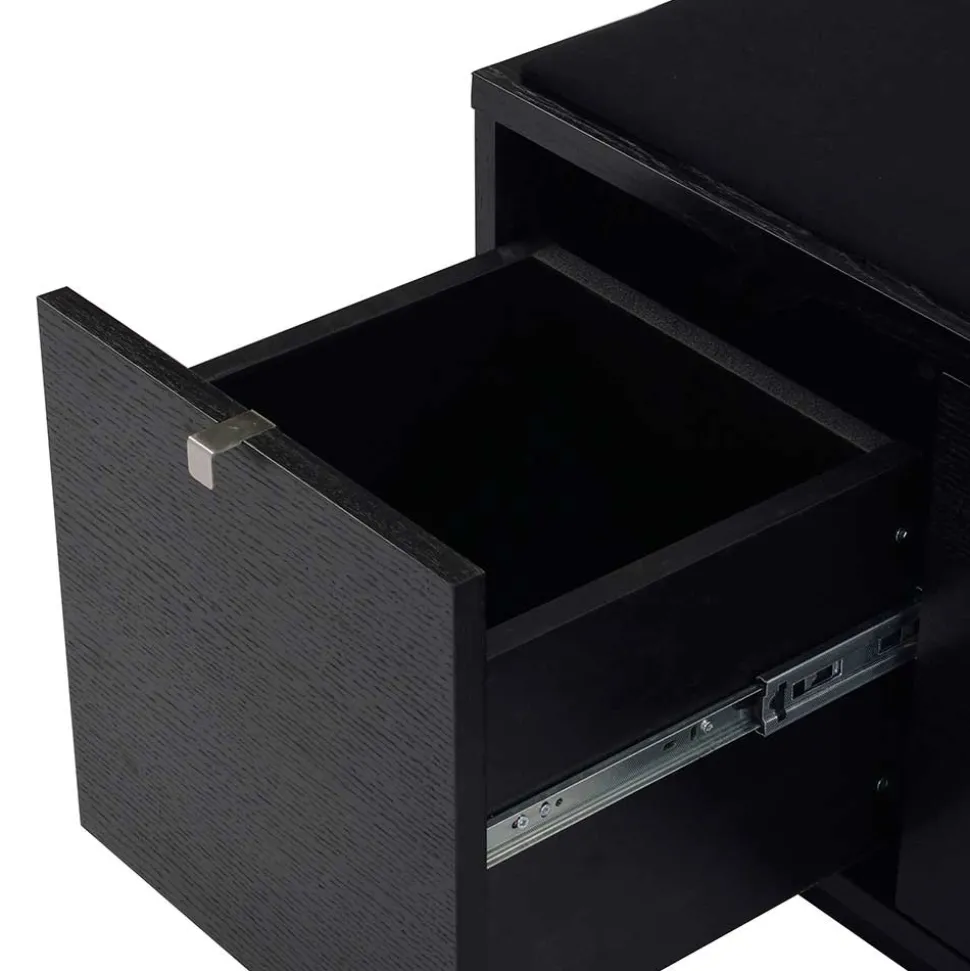 107x45x37 Flur Polsterbank mit Schubladen - Geskan