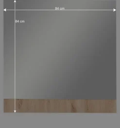 84x84x2 Flur Wandspiegel modern - Zelio