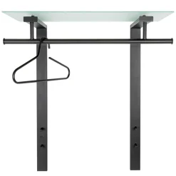 80x90x33 Garderobe mit Glas Hutboden - Justina