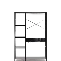 120x182x45 Garderoben Regal mit Stange - Nalisha