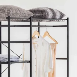 120x182x45 Garderoben Regal mit Stange - Nalisha