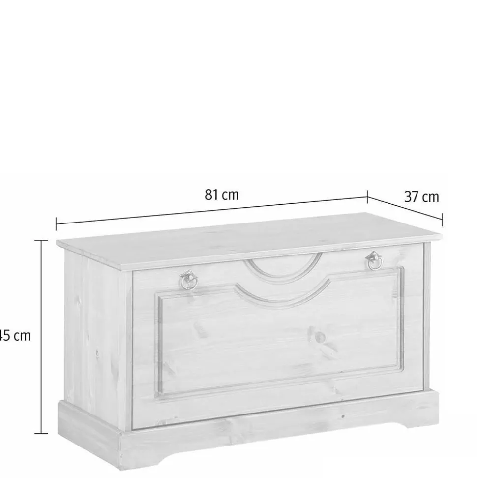 81x45x37 Garderobenbank mit Schuhklappe - Yemisa