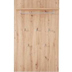 84x135x27 Garderobenpaneel mit fünf Kleiderhaken - Cluster