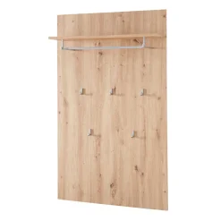 84x135x27 Garderobenpaneel mit fünf Kleiderhaken - Cluster