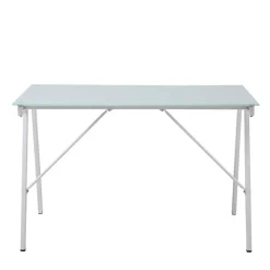 113x73x58 Glas Schreibtisch mit Vierfußgestell - Isacco