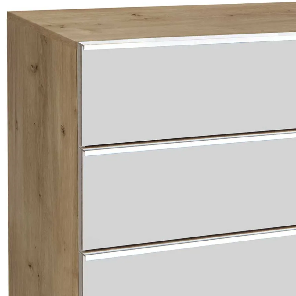 75x120x42 Große Hochkommode mit sechs Schubladen - Nuetran