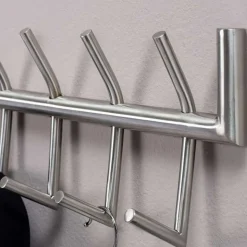 60x19x10 Hakenleiste mit zwölf Haken - Almond