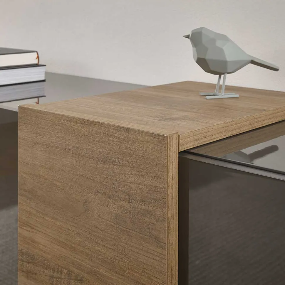 78x116x44 Highboard in Dunkelgrau Hochglanz - Eracosta