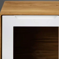 90x109x40 Highboard mit Glas Türen & 4 Schubladen - Diesta