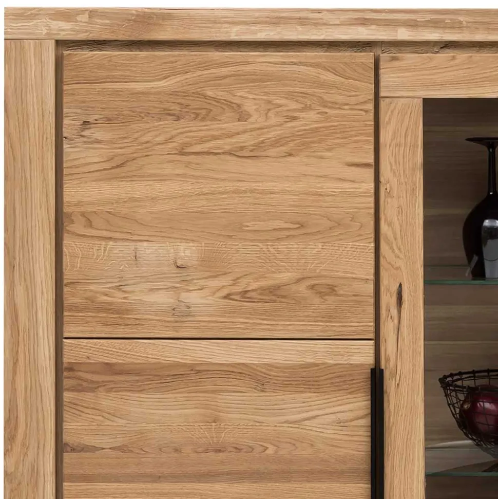 108x141x40 Highboard mit Glaseinsatz - Nelenia